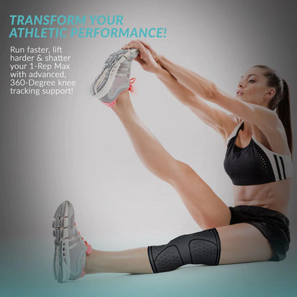 1 PIECE - Knee Support Compression Sleeve Knee Pad, Arthritis Wrap Pad, ACL, Running, Pain Relief, Injury Recovery,