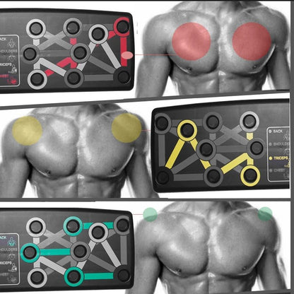 9 IN 1 Push Up Rack Board System Comprehensive Fitness Exercise Workout Pushup Stands